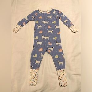 Magnetic Me Blue Animal Print Footie